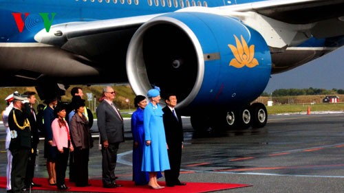 President Truong Tan Sang begins a state visit to Denmark  - ảnh 2